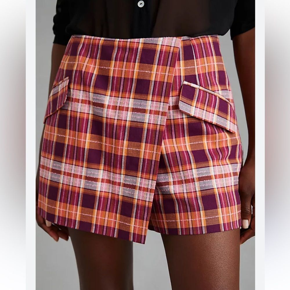 Maeve By Anthropologie Maeve Plaid Skort